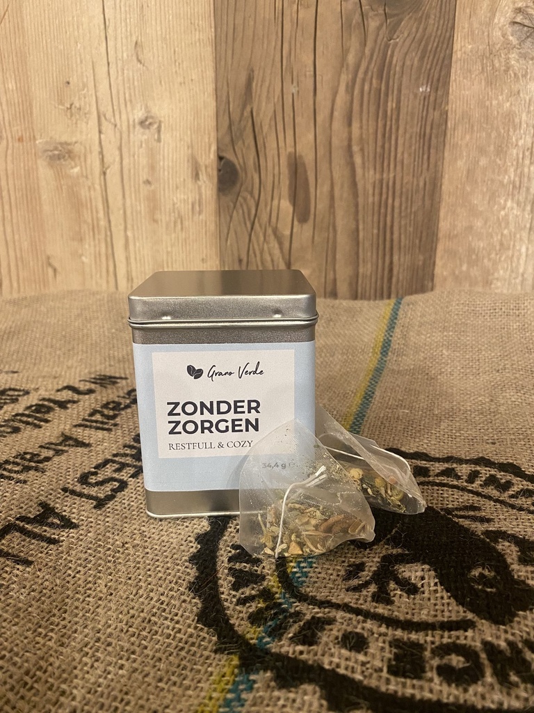 Zonder zorgen thee (Avec boîte métallique de conservation)