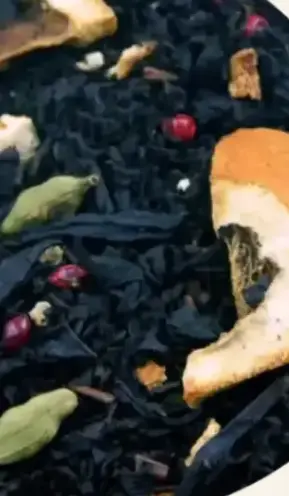 Zwarte thee, wintermelange 